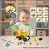 59Pcs Set 2 3 4 5 6 Kids Tool Toy for Boys - Montessori STEM Wooden Play Tool Box Kit with Electric Drill with Types