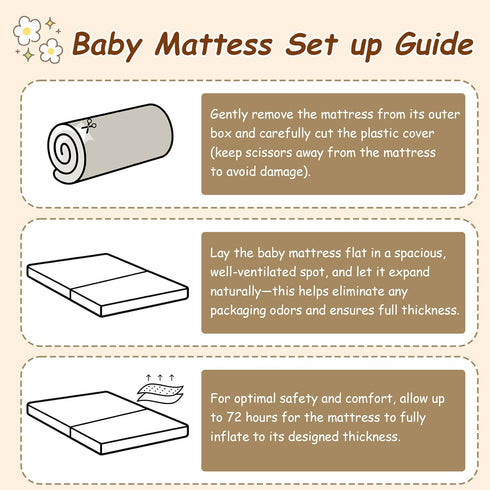 Pack 38"x26", Pack and Play Mattress Waterproof Portable Crib N Play Mattresses with Washable Cover and Travel Bag
