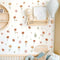 Small Flower Wall Stickers Boho Floral Wall Decals Watercolor Wildflower Decals Cute