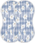 YETTASBIN Flower Plaid Muslin Baby Burp Cloth, Super Soft Absorbent Cotton Burp Rag Baby Bibs Feeding Cloth for Newborn