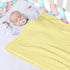 100% 30 40 Inches, Cotton Baby Blanket Knit Soft Warm Lace Toddler Newborn Nursery Blanket, x Lemon Yellow