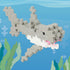 Plus Plus 3D Puzzle Sea Creature Building Block Set - 70 Interlocking Pieces, Ocean Animals Figures, Shark Mini Maker