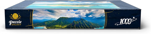 MyPuzzle Aerial View of Na Pali Coast Kauai Hawaii - Premium 1000 Piece Jigsaw Puzzle for Adults