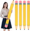 Dalycro 4Pcs 43-Inch Inflatable Pencil Giant Blow Up Pencil Colorful Inflatable Crayons, Birthday