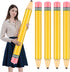 Dalycro 4Pcs 43-Inch Inflatable Pencil Giant Blow Up Pencil Colorful Inflatable Crayons, Birthday