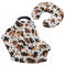 Sarogrorin Stylish Cow Print Baby Car Seat Cover Stretchy Carrier Covers for Stroller/Shopping