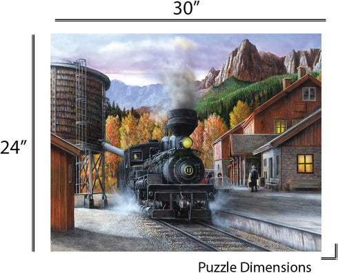 Springbok's Mountain Express - 1000 Piece Jigsaw Puzzle, Made in USA