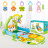 4-in-1 Tummy 0-3-6-9-12 Baby Gym Play Mat with Learning Walker, Time Mat & Baby Push Toys for Newborn Infant Month Boy
