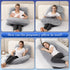 57 Inch Pregnancy Pillows for Sleeping, U Shaped Full Body Maternity Pillow with Removable Velvet Cover - Support