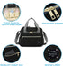 MEYTEILAY Diaper Bag Tote Baby Changing Bag Large Baby Bags for Mom Multifunction Travel Nappy BagBalck