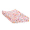 Lambs & Ivy Little Garden Ultra-Soft Pink Minky Floral Baby Changing Pad