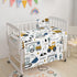 Datura home Set,3pcs Crib Bedding Nursery Crib Bedding with Comforter Crib Sheet & Crib Skirt,Watercolor Butterfly