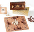 Hnefatafl Viking Chess Set Traditional Two-Player Strategy Board Game for Outdoor Adult/Child Travel