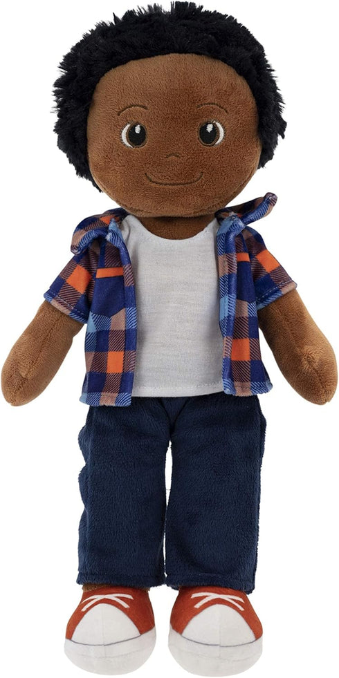 Playtime by Eimmie 14" Soft Baby Doll, Plush Rag Doll for 2 Year Olds, Washable Sensory Fabric