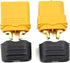 Amass 10 Pair XT60H Bullet Connector Plug, Upgraded XT60 Sheath Female & Male Gold Plated for RC Parts