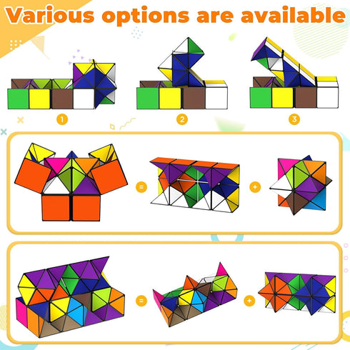 Star Cube Magic Cube Set, 2 in 1 Yoshimoto Cube for Kids and Adults, Toy for Ages 8-12