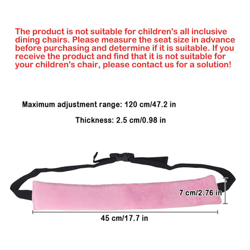 Universal Baby Safety High Chair Straps - Pink Harness for Infants & Toddlers