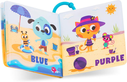 2 Pack 6 B. toys Bath Book Soft & Waterproof Books Learn Colors & Numbers Bath Toys for Babies, Toddlers Months Tub