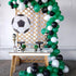 Paready Green Black Balloons - 60 Pcs 12 Inch Dark Green Metallic Silver Balloons for Party Decorations