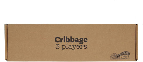 Set, 3 2-3 Pacific Shore Games Wooden Cribbage Board Game Walnut Stained Continuous Track for Players, Card Storage