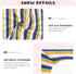Pigsaly 28x52 inch Crib Sheets White Yellow Blue Stripe Baby Sheet for Standard Crib Mattress Boys Girls Toddler Bed