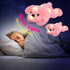 WEWILL 10'' Light Up Pink Puppy Dog - LED Stuffed Animal with Colorful Night Light for Kids Gifts