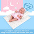 18 Inch Doll Bedding 2 Pc. Set, Reversible Print Baby Doll Bedding with Comforter & Pillow