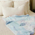 Cozy 30x40 Bow Blanket Blue Bows Soft Throw Blanket Reversible Premium Fabric for Best Comfort
