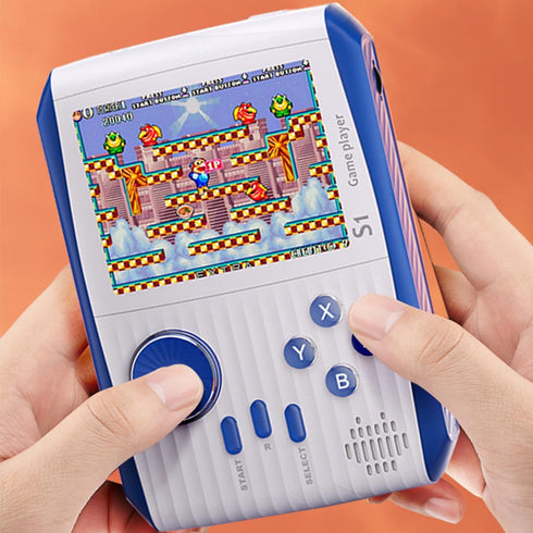 Portable Handheld Games: Retro Mini Video Game Console with 666 Classical FC Games, 3.0" Color Screen, S1-White