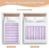 siphylline 52" 34" Pink and Light Blue Stripe Patterndoodle Art Extra Large Resuable Changing Pad Covers Highly