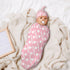 Generic Set Personalized Baby Swaddle Blanket- Customized Nursery Blankets, Custom Newborn Gifts, Infant Hospital