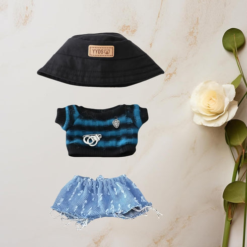 Xinbalove 17cm Set, 3 Set 6.7inch 1st/2nd/3rd Doll Clothes Pieces Casual Wear Outfit for Doll Dress Suit, Fashion Dress