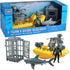 Wild Republic E-Team X Shark Set Playset, Action Figure, Shark, Boat, Diving