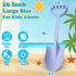 Jumbo 3 Pack Shovels, 16 Inch Heavy Duty Plastic Sand Spade for Kids, Great Beach Sand Toy for Outdoor Digging and