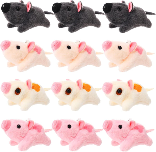 HyDren 24 Pcs Mini Pig Plush Bulk 4 Inch Pig Stuffed Animals