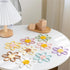 Snacko 2pcs Nordic Flower Soothing Teether - Cartoon Hollow Design for Teething Relief(White Flowers)