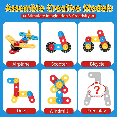 Set, 2-4, 2 Montessori Kids Tool Wooden Toddler Tool Bench Educational Toys for Ages Year Old Boy Gift for Birthday
