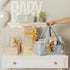 Sweety Fox Baby Diaper Caddy Organizer with Handle - Portable Sherpa Nursery Basket - Car Diaper Organizer, Cleaning