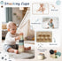6-12 6-12-18 6-24 Montessori Toys for Months, Baby Toys Months with Baby Blocks Cup Toys, Pull String Toys, Shape