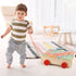 1-3, Set 30 1.65" Joqutoys Wooden Building Blocks for Toddlers Large Wood Baby Stacking Blocks for Kids, PCS Alphabet