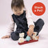 Pet Stacker - 7pcs Wooden Animal Stacker Toddler Toy - Natural Wood Educational Toy for Age 12M+