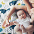 30 40 Inch Baby Blankets for Boys, Dinosaur Super Soft Nursery Minky Blanket for Newborn Baby, Double Layer with Dotted
