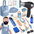 Barber Shop Pretend Play Set, Kids Shaving Kit Wooden Hair Salon Toys