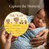 CLHHM Baby Announcement Sign with Name & Stats - Hello World Newborn Hospital Keepsake for Photo Prop, Nursery Decor