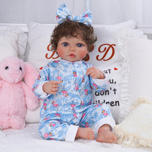17-22 Inch 5 Sets 3+ BABESIDE Reborn Baby Doll Clothes for Dolls, Baby Doll Clothes Outfits Accessories - Romper Suit
