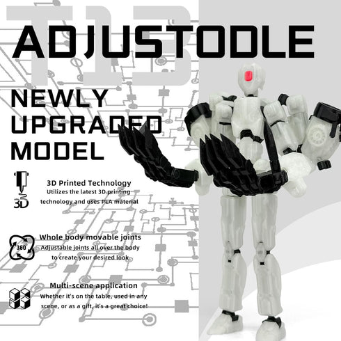 Binvin 8Inch T13 Figure,3D 13 Assembly Completed Action Printed Multi-Jointed Movable Toy Nova Action Figures Desktop