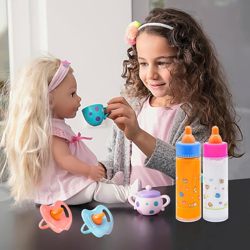15 Set,Pretend Set Package Jgalnim PCS Baby Doll Accessories Magic Bottle Play Feeding Toys,Doll Feeding