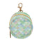 PYBUG Watercolor Scallop Round Pacifier Storage Case, Polyester & TPU Lined with Hook