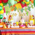 2 Set Fiesta Taco Bar Cactus Banner Garland, Gold Green Glittery Banner for Mexican Fiesta Party