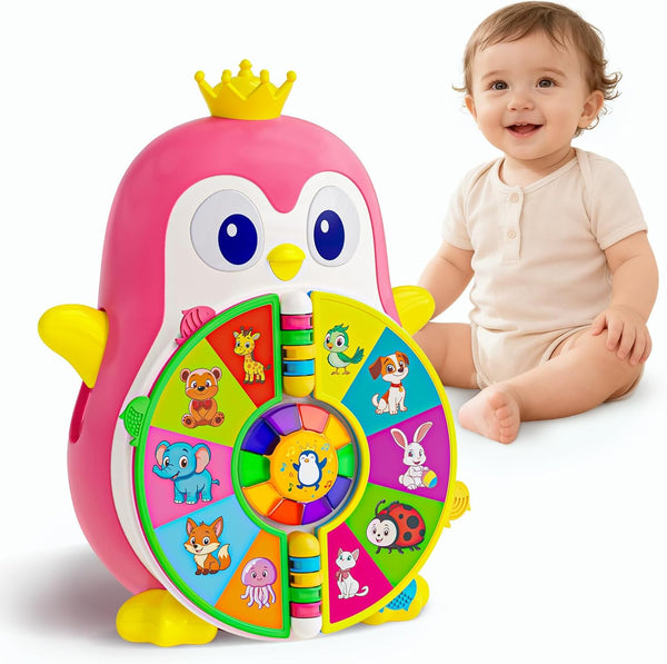 Vahome Musical Penguin Educational Toys for 1,2 Year Old Girl Gifts, Learning
